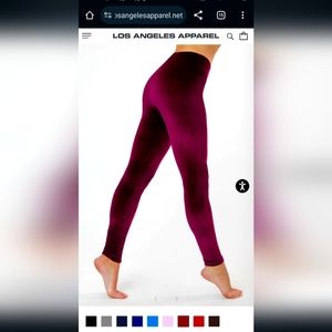 Burgundy American Apparel leggings